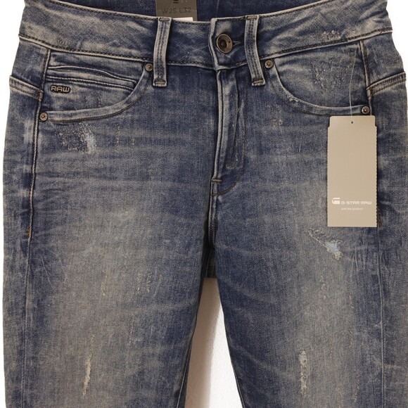 G-Star Raw Midge Mid Rise Skinny Jeans Size 25 Superstretch Lt Vintage NWT B78 - Picture 4 of 5